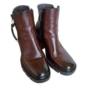 Noga Roma Brown
Leather Ankle Boots - Chunky Heel Lug Sole Sz EU 36, US 5.5 - 6